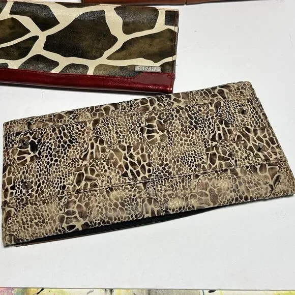 Lot of 5 MICHE Purse Shells Multicolor Red Mustard Yellow, Brown Animal Print - Picture 7 of 16